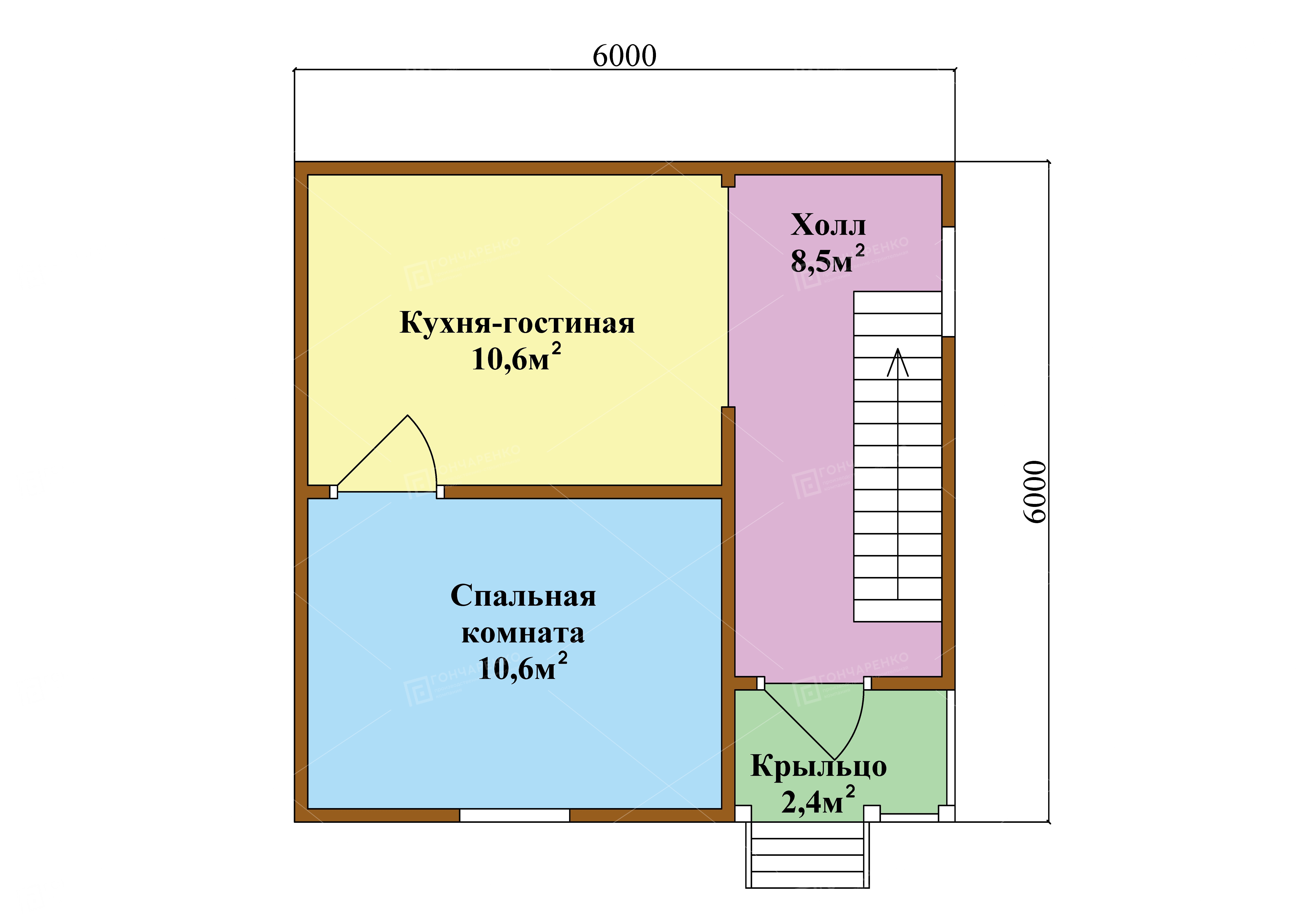 (ДД 38) Дом дачный с балконом "Комфорт"